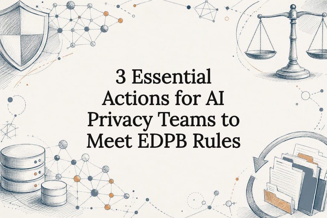 3 Essential Actions for AI Privacy Teams to Meet EDPB Rules